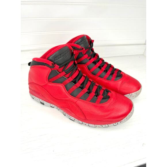 Air Jordan 10 Retro Bulls Over Broadway 705178-601 Men’s 11.5 Red